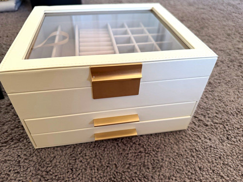 White jewelry box - jewelry,
