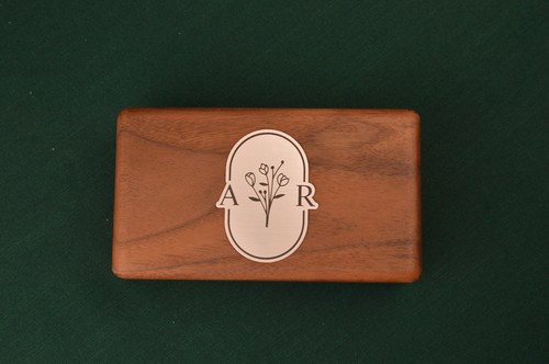 Personalized walnut engraved - walnut,