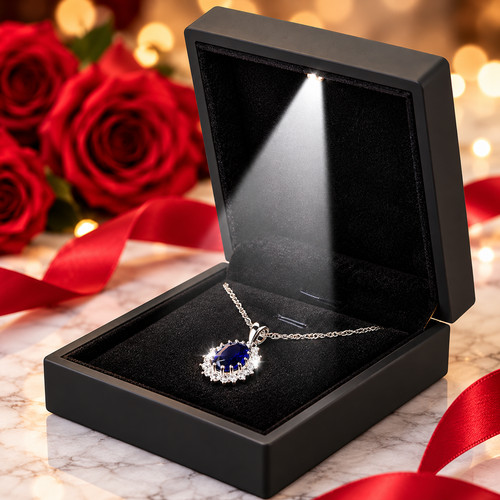 Led light pendant - led, necklace