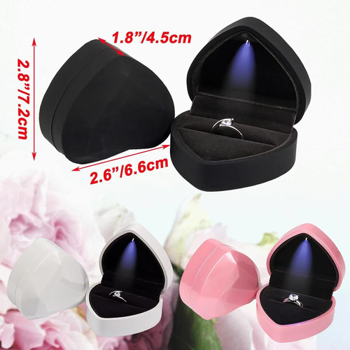 Wedding ring box heart - wedding,