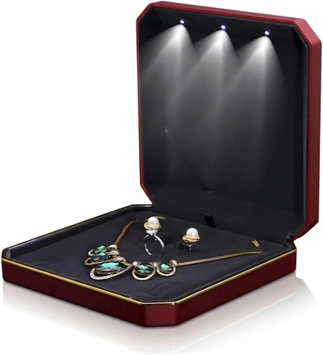 Necklace box with led - necklace,