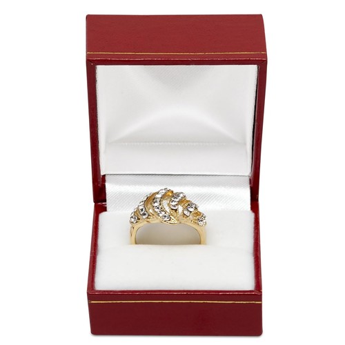 Novel box leatherette red ring - novel,