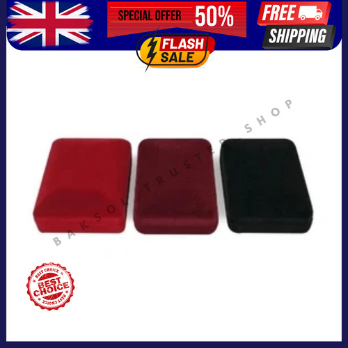 Velvet necklace box pendant - velvet,