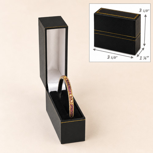 Bangle bracelet box black - bangle,