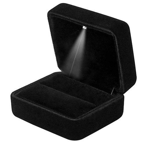Velvet ring box - ring, light