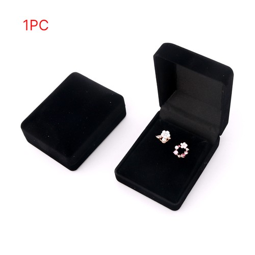 1pack black velvet earring - 1pack,