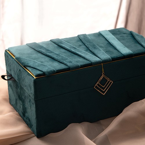 Flannel jewelry box storage - flannel,