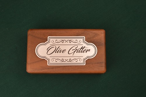 Custom engraved walnut - engraved,