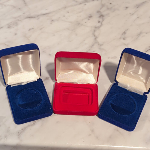 Lot square velvet ring - velvet,