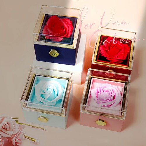 Rotating soap flower rose - soap,