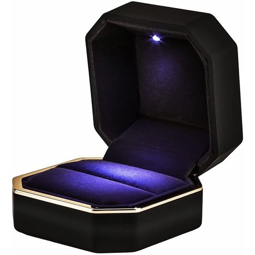Led jewelry ring box luxury - led,