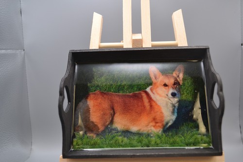 Handcrafted wooden dog - wooden, trinket