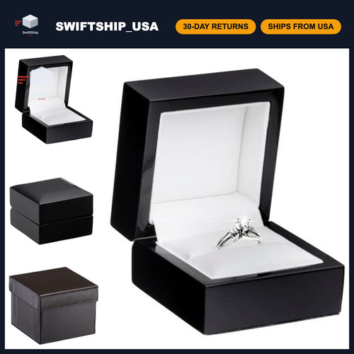 Wooden ring box - wooden,