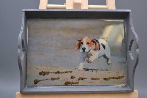 Handcrafted wooden dog trinket - handcrafted,