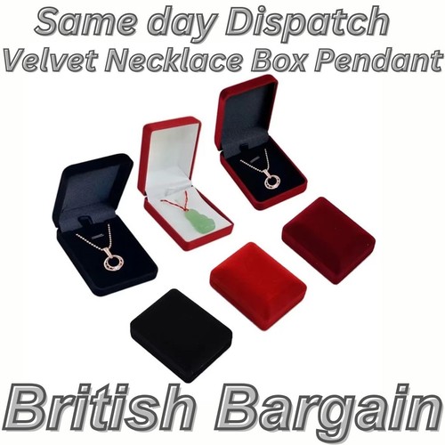 Velvet necklace box - box, pendant