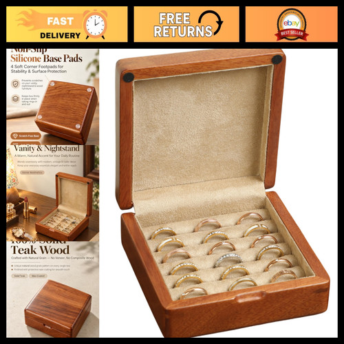 Elegant wooden ring box - elegant,