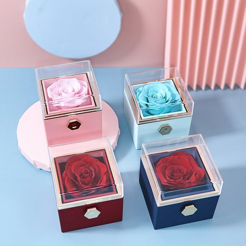 Reversible rose flower ring - flower,