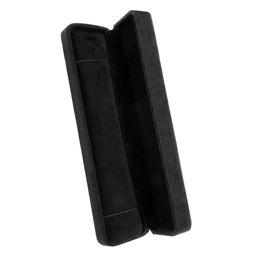 Black velvet long bracelet - black,