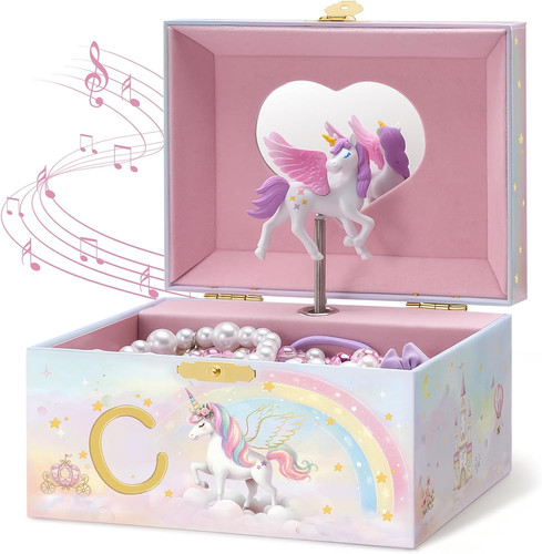 Unicorn musical jewelry box - unicorn,