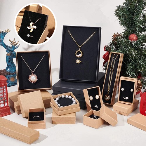 Khaki black kraft filled gift - khaki/black,