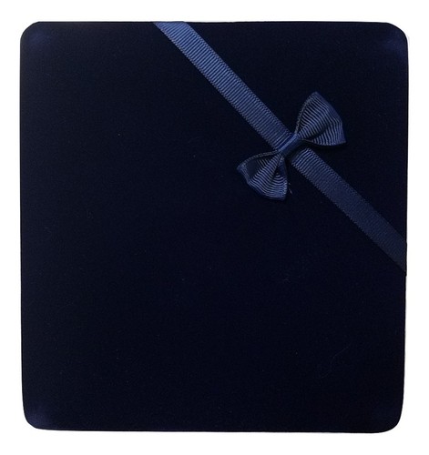 Navy velvet set jewelry - velvet,