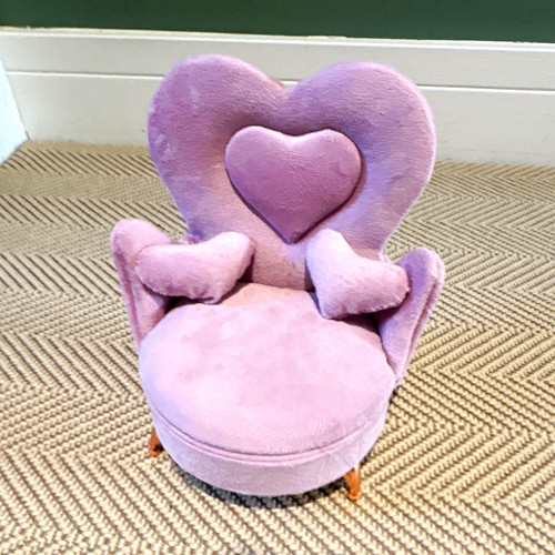 Purple velvet heart - velvet,