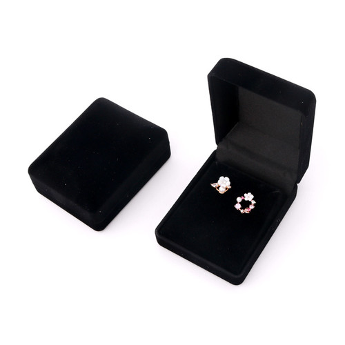 1pack black velvet earring - 1pack,
