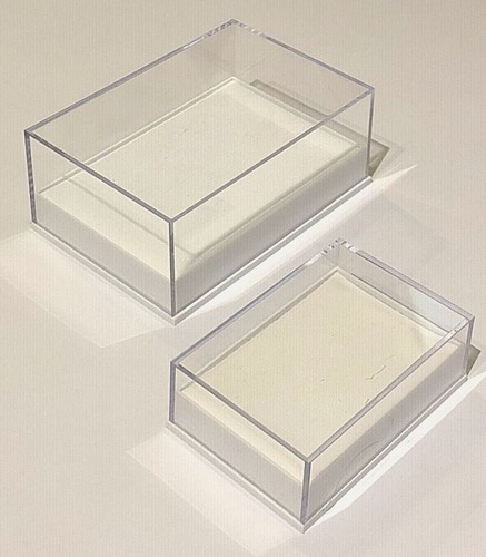 Clear jewellery boxes job lot - clear,