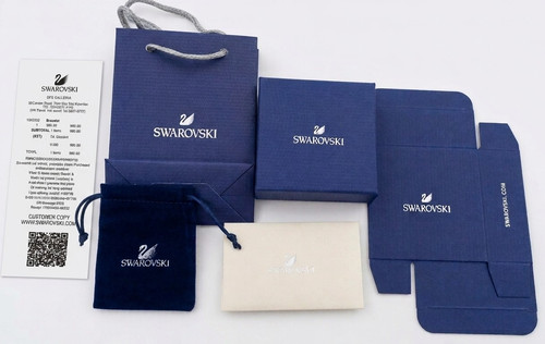 Swarovski blue lined - lined, square