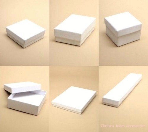 White jewellery gift box - jewellery,