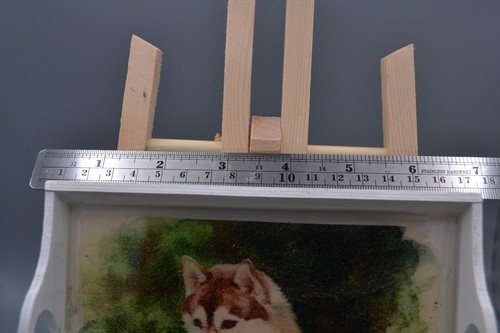 Handcrafted wooden dog trinket - handcrafted,