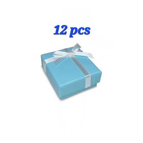 Blue square jewelry gift box - blue,