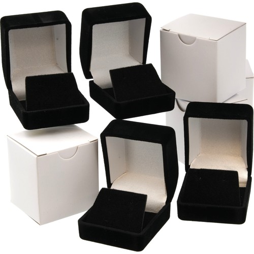 Earring gift boxes - 4, black