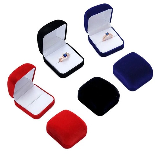 Ring box new black jewelry - box,