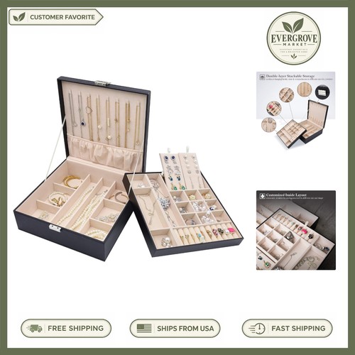 Exquisite black jewelry box - exquisite,